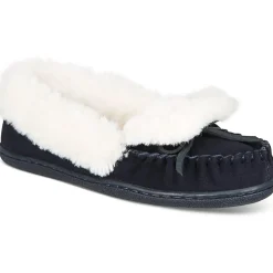 Dorenda Faux Suede Round Toe Moccasins