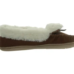 Dorenda Faux Suede Round Toe Moccasins