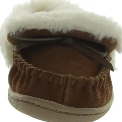 Dorenda Faux Suede Round Toe Moccasins