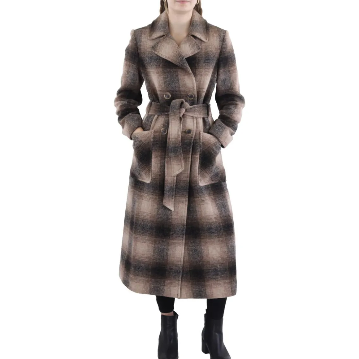 Double Breasted Long Wool Coat