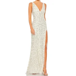 Double V Evening Dress