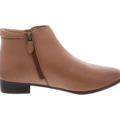 Double Zipper Leather Ankle Boots