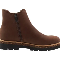 Double Zipper Leather Ankle Boots