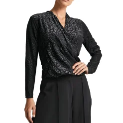 Drapey Nylon Wrap Top