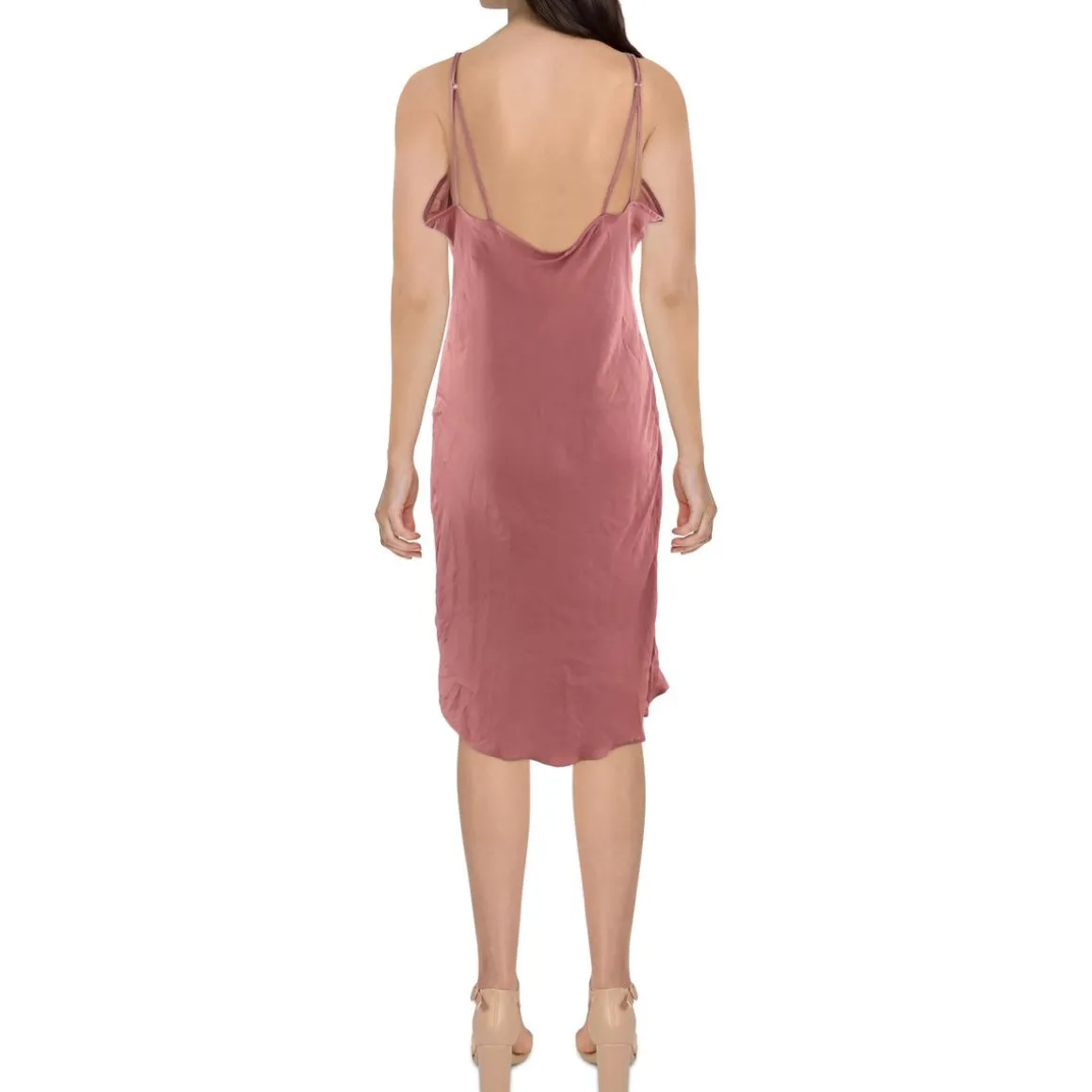Drawstring Hem Slip Dress