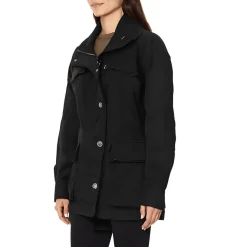 Drawstring Hem Cotton Utility Jacket