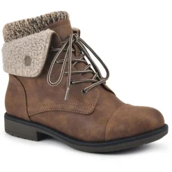 Duena Knit Fold-Over Booties