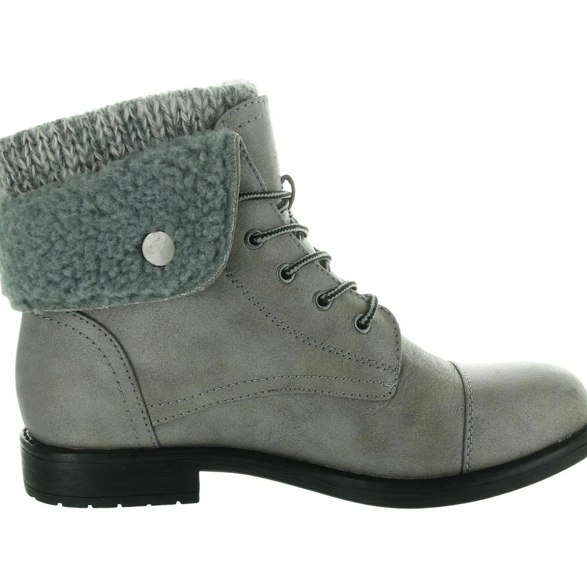 Duena Knit Fold-Over Booties