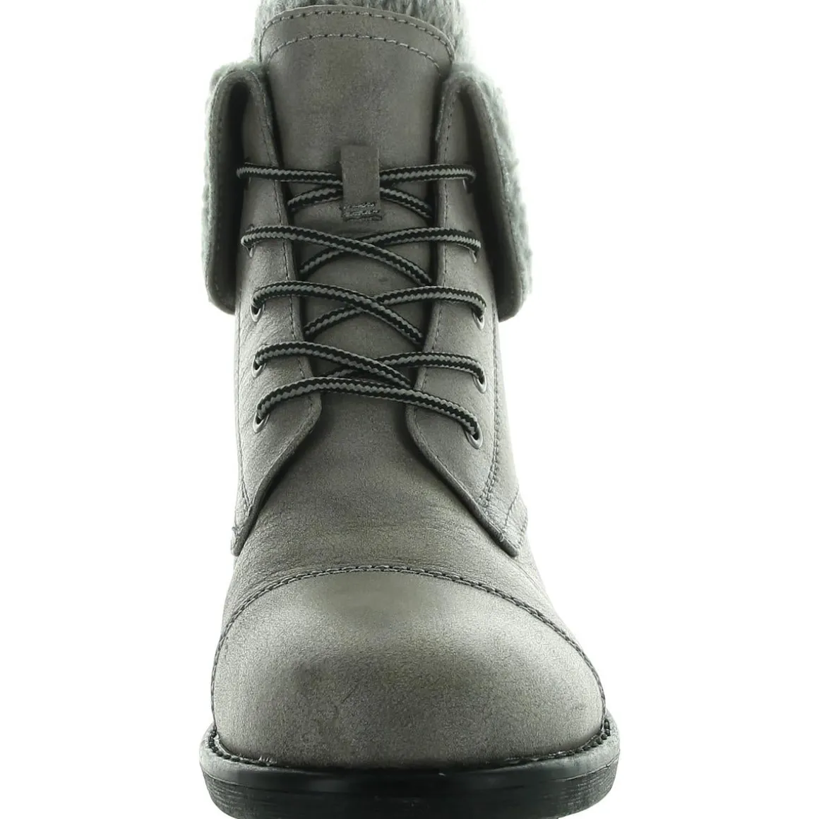 Duena Knit Fold-Over Booties