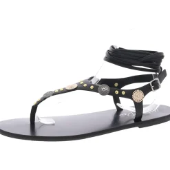 Earheart Embellished Adjustable Thong Sandals