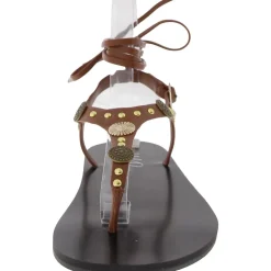 Earheart Embellished Adjustable Thong Sandals