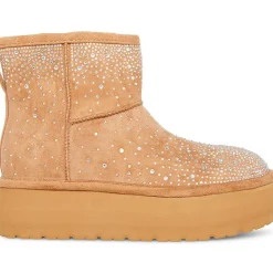 Ease-HR Faux Fur Flatform Ankle Boots