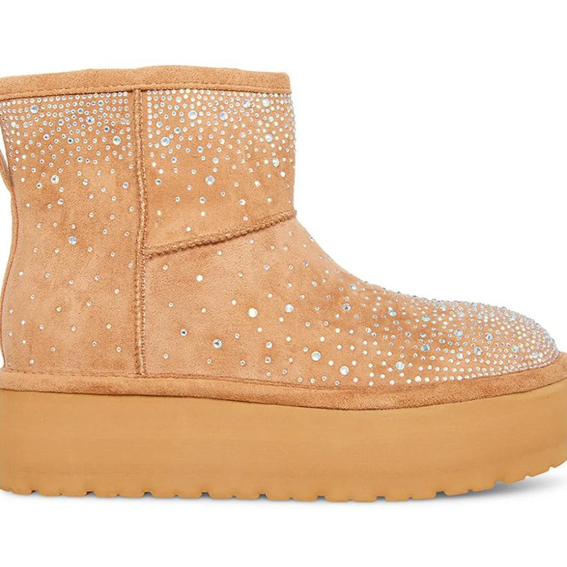 Ease-HR Faux Fur Flatform Ankle Boots