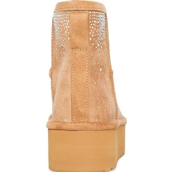 Ease-HR Faux Fur Flatform Ankle Boots