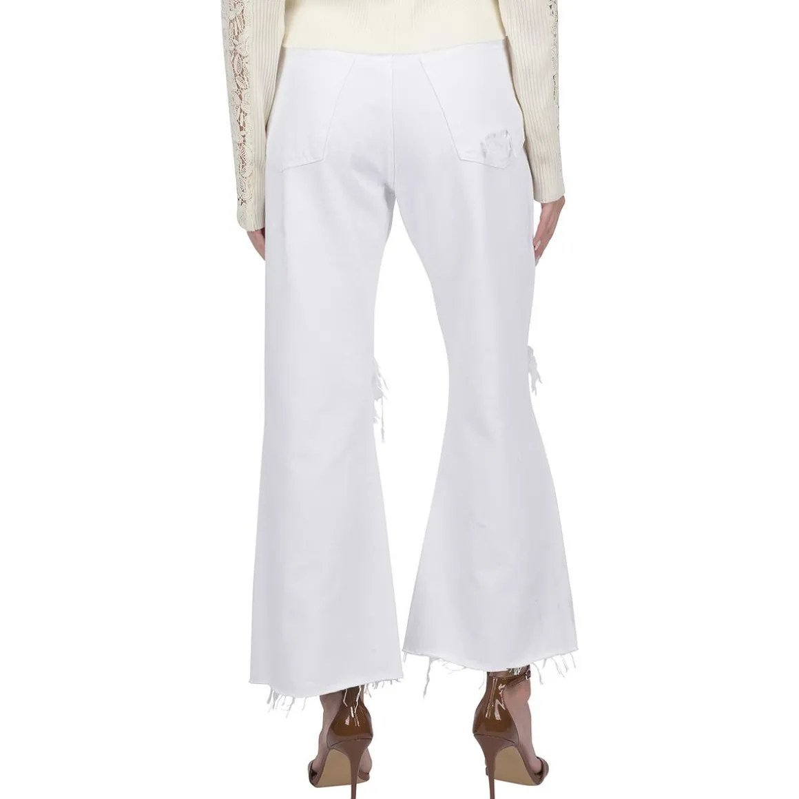 Easy Boy Destroyed Denim Bootcut Jeans