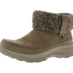 Easy Going Memory Foam Knit Collar Ankle Boots