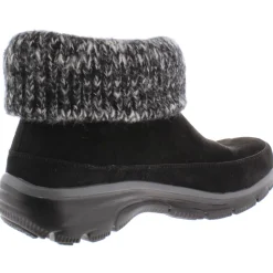 Easy Going Memory Foam Knit Collar Ankle Boots