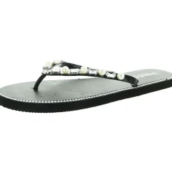 Ebellished Slip On Thong Sandals