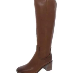 Edda Leather Wide Calf Knee-High Boots