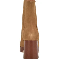 Eds Leather Square Toe Ankle Boots