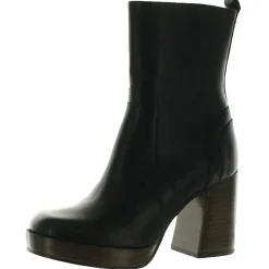Edson Zipper Leather Ankle Boots