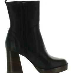 Edson Zipper Leather Ankle Boots