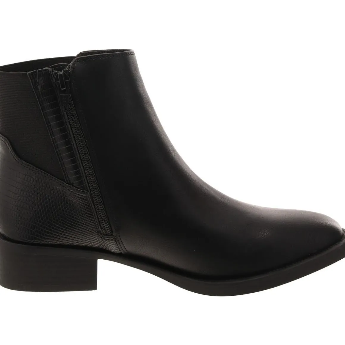 Edwinaa Faux Leather Animal Print Booties