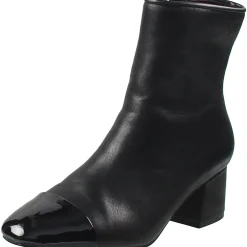 Eiffel Block Heel Faux Leather Mid-Calf Boots