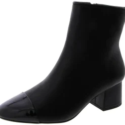 Eiffel Block Heel Faux Leather Mid-Calf Boots