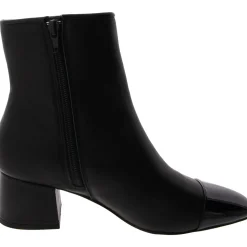 Eiffel Block Heel Faux Leather Mid-Calf Boots