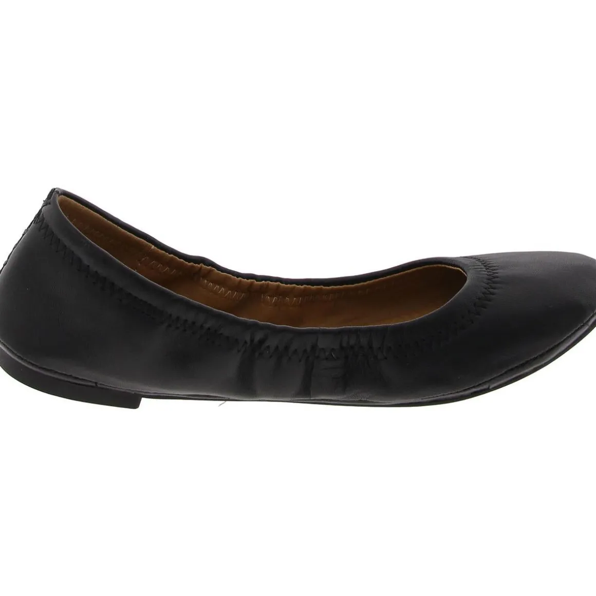 Elainy Stretch Leather Ballet Flats