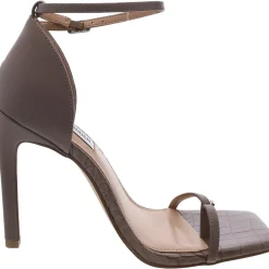 Electra Embossed Faux Leather Ankle Strap