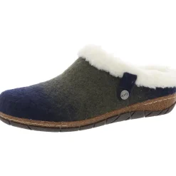 Elena Solid Faux Fur Slide Slippers