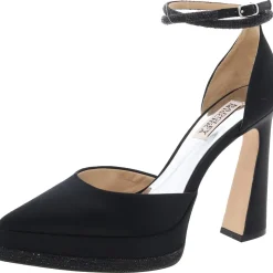 Eliana Satin Embellished Pumps