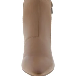 ELLANIE VIBE Block Heel Leather Ankle Boots