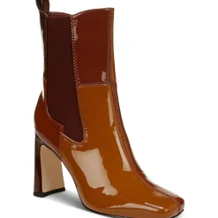 ELLE Block Heel Leather Mid-Calf Boots