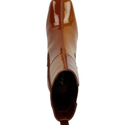 ELLE Block Heel Leather Mid-Calf Boots