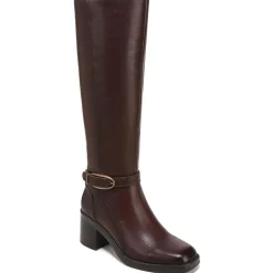 Elliot Leather Square Toe Knee-High Boots