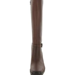 Elliot Leather Square Toe Knee-High Boots