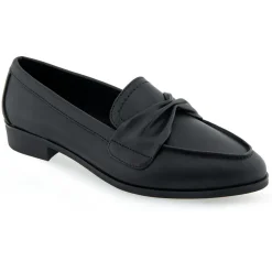 Ellis Solid Faux Leather Loafers