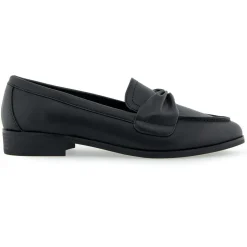 Ellis Solid Faux Leather Loafers