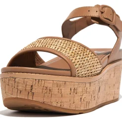 Eloise Cork Wrap Woven Woven Ankle Strap