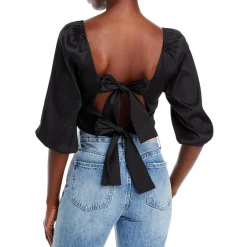 Elora V-Neck Short Crop Top