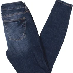 Elyse Dark Wash Mid Rise Skinny Pants