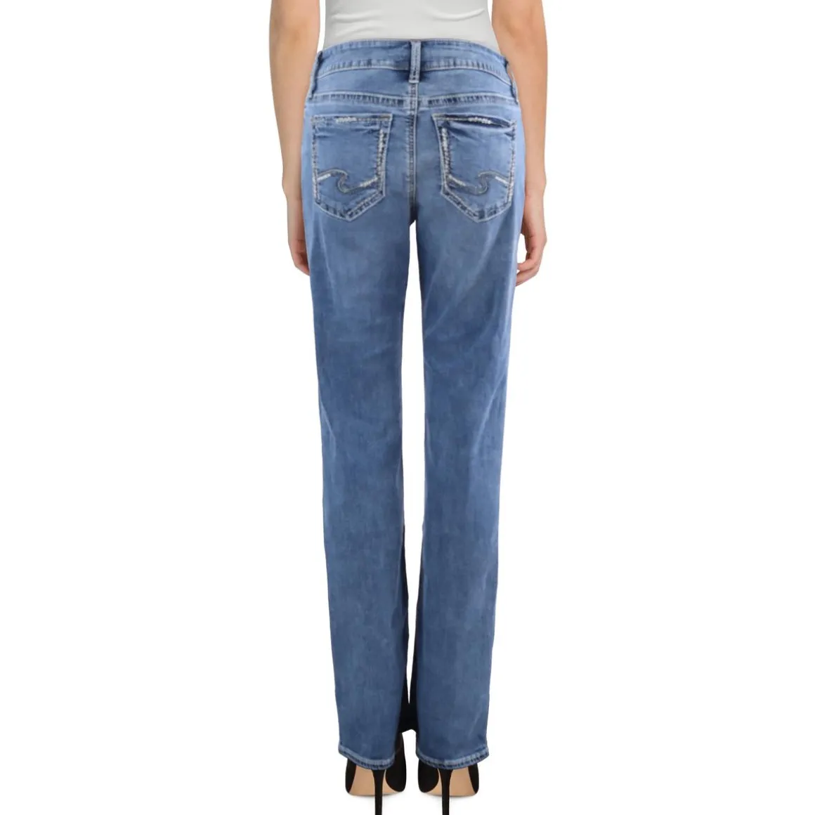 Elyse Mid-Rise Slim Bootcut Jeans