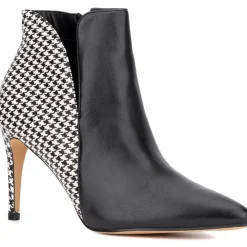 Emani Faux Leather Ankle Boots