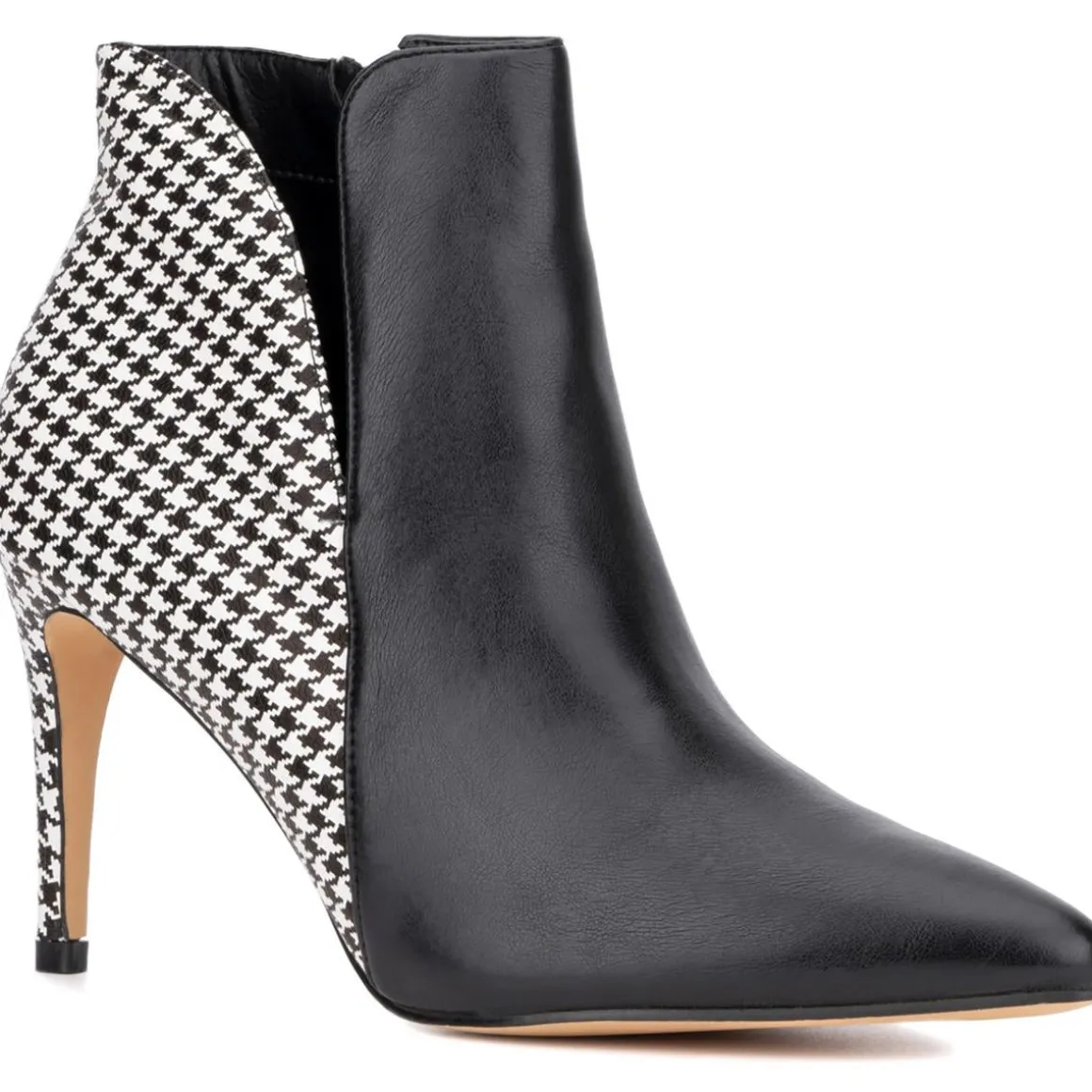 Emani Faux Leather Ankle Boots