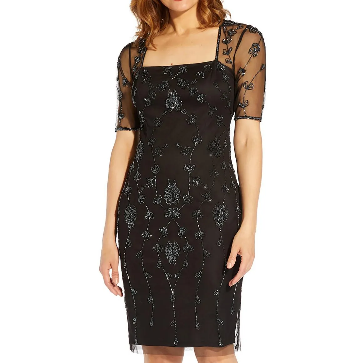 Embellished Sheath Dress