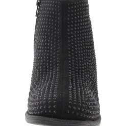 Embellished Faux Suede Ankle Boots