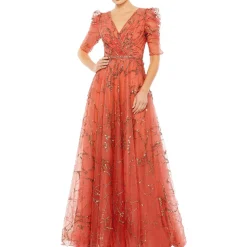 Embellished Formal Evening Dress